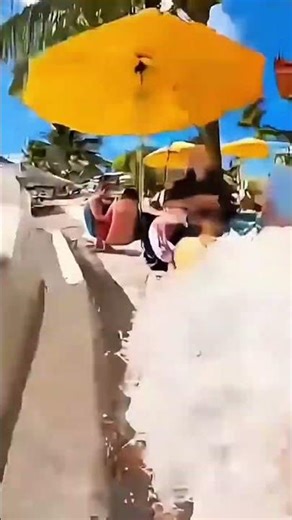 Water slide failure.