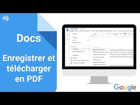 Comment télécharger un document Google Docs en PDF ?