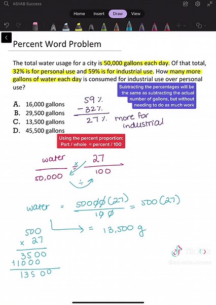 Resolviendo Problemas de Porcentajes en el ASVAB