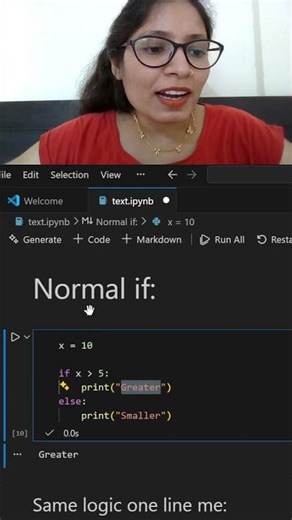 Python One Line If Statement Explained | Python Ternary Operator in 30 Seconds #coding #codenidhi