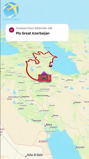 The map of Greater Azerbaijan 🇦🇿 #country #geography #mapping