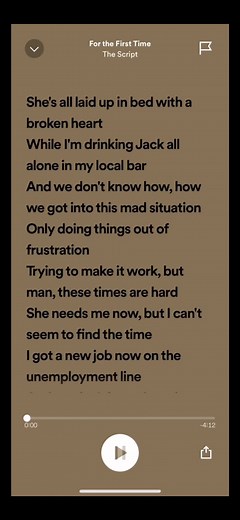 The Script - For the First Time Lyrics