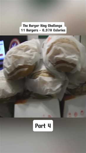 The Burger King Challenge | 11 Burgers - 6,370 Calories #ChallengeVideos #ExtremeEating #LAbeast #part4