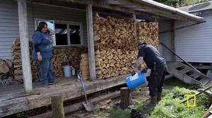 Squibb installs the pilings for his wood deck extension. New episodes of Port Protection and #LifeBelowZero Next Generation air tonight starting at 8/7c on National Geographic. | National Geographic TV