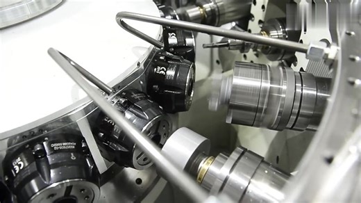 转台式多工位组合机床的高效加工，这么多轴，数控编程员都哭了