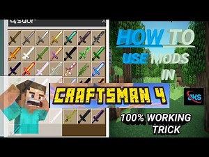 How to download and install mods in Craftsman 4|Minecraft ma mods kasa use kra|Craftsman 4.