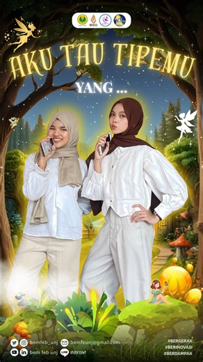 BEM FEB UNJ on Instagram: "Kalau tentang tipe, semua orang pasti beda-beda yaa… Tapi kalau tipe anak-anak FEB UNJ gimana sie? 🧐 Setelah lihat video ini, kamu udah masuk tipe nya anak FEB UNJ belum nih? 🙂‍↔️✌🏻 Ada yang suka sama temen se-prodi, ada juga yang suka beda prodi, bahkan beda agama juga ada…, Jangan-jangan kamu kayak gitu juga?! 💥😵 JUJUR …"