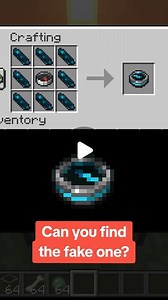 TheMathSquare on Instagram: "Can you find the fake one? #minecraft #crafting #minecrafttutorial"