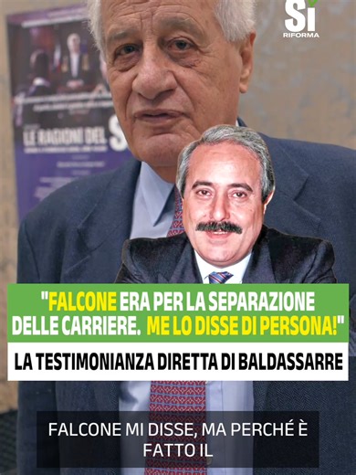 Testimonianza di Baldassarre su Falcone e la Giustizia