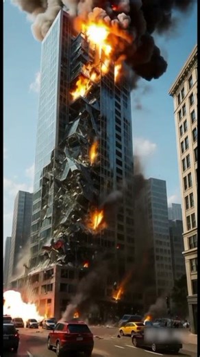 🔥 A massive fire breaks out in a high-rise building