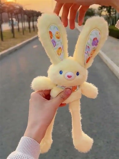 Considering our relationship, giving me this flower-patterned ear rabbit is not too much, right!