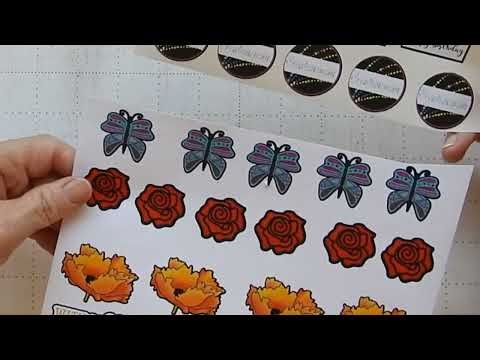 Printing and cutting of Matte Vinyl Sticker paper