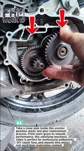 Inside a Scooter Gearbox Repair, Amazing Engine Fix Process‼️