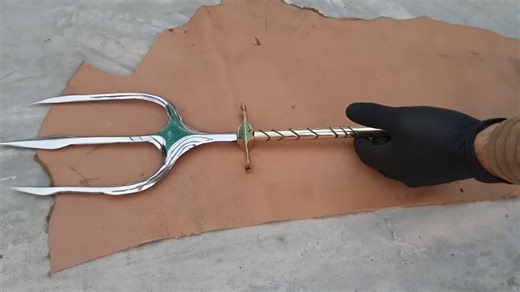 Creating Poseidon's Trident from a Rusty Chain Hook: The Forging Process Explained