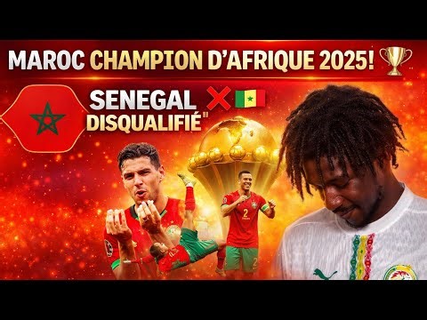 Morocco crowned African champions, Senegal declared forfeit 3-0! It's a scandal! #morocco #senegal