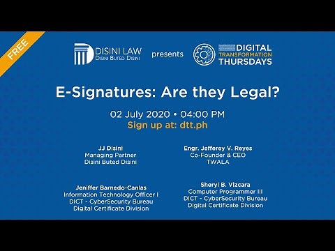 E-Signatures: Are they Legal?
