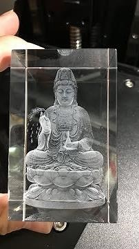 portable 3d photo inner glass acrylic crystal cube laser engraving machine