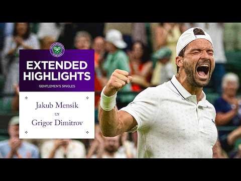 UNBELIEVABLE clash! | Jakub Mensik v Grigor Dimitrov | Extended Highlights | Wimbledon 2026
