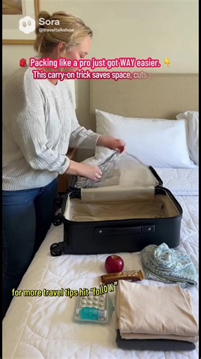 🎒 Packing Hack Every Traveler Needs: Maximize Your Carry-On Space! 🧳 Want to fit MORE in your carry-on without overpacking? This simple packing hack changes everything. ✔️ Roll your clothes instead of folding ✔️ Use packing cubes to organize outfits ✔️ Tuck small items inside shoes ✔️ Keep a “plane pouch” ready with essentials so you never dig through your bag Perfect for weekend trips, holiday travel, last-minute flights, and anyone tired of baggage fees. Travel smarter, not heavier! ✈️ Follo
