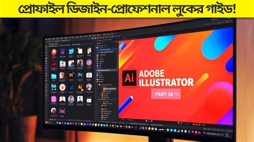 Adobe Illustrator Tutorial: Bangla Profile Image Design | Abdur Rahman Joy posted on the topic | LinkedIn