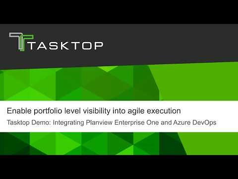 Tasktop Hub Demo: Planview Enterprise One and Microsoft Azure DevOps
