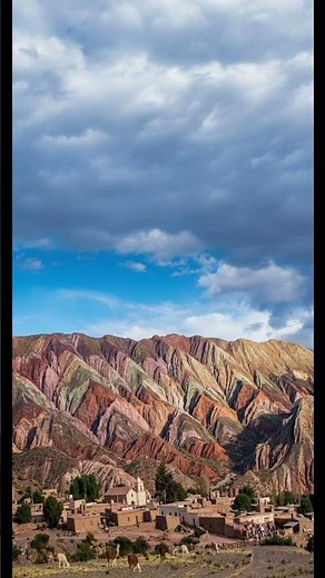 Beyond the rainbow. 🌈 Witnessing the surreal beauty of Serranía de Hornocal." #travel