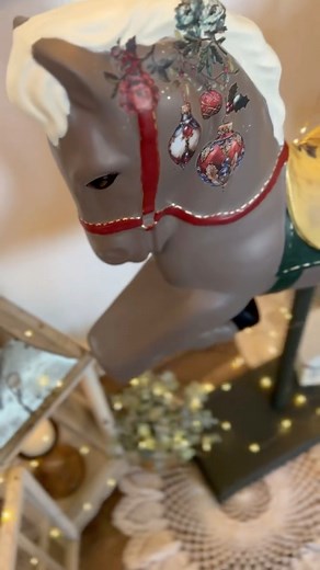 🎄✨ This project is next level! Furniture artist @mendedbeauty transformed an old carousel horse into a magical Christmas statement piece—proof that with a little creativity, anything can become stunning holiday decor. With just paint and our Decor Transfers, she combined The Rosey Nest with Gilded Elegance to create a whimsical, one-of-a-kind makeover. Perfect inspiration for anyone who loves unique decor, Christmas decor, and DIY holiday decor that stands out in the best way. Let us know what 