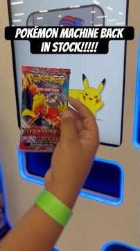 Pokémon Machine at my local H-E-B is FINALLY back in stock!!!￼