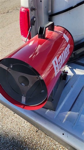 harbor freight propane heater!!