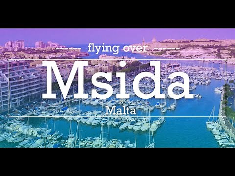 MSIDA | Malta 🇲🇹 2020 - The MOST BEAUTIFUL aerial VIEWS of the city ⛵️{by Drone Mavic 2 Pro}🚤
