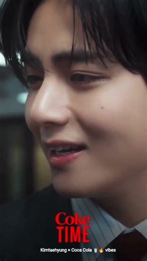 Taehyung Close-Up in Coca-Cola Ad 🥤😄 | Soft Visual King 🔥#KimTaehyung #Taehyung#CocaCola #CokeTime#v