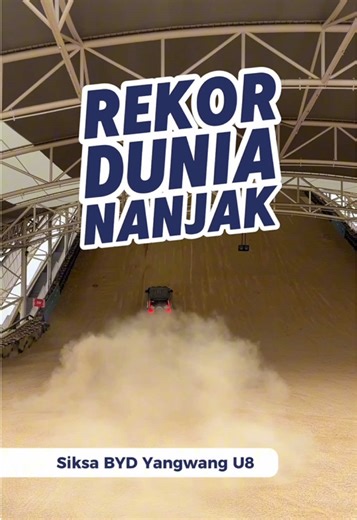 Masih dari Zhengzhou, China, BYD turut pamerkan kapabilitas SUV flagship bertenaga listrik Yangwang U8. Potensinya memang sadis dengan tenaga berlimpah. Terbukti sanggup menaklukkan rintangan yang bukan sekadar menanjak tapi juga dengan lintasan penuh pasir. #Moladin #tesnanjak #byd