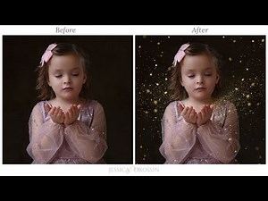 Jessica Drossin demonstrates how to add confetti overlays and brushes in Photoshop.