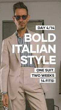 Bold Italian Style made simple - Day 4 / 14-Day Style Challenge with one suit