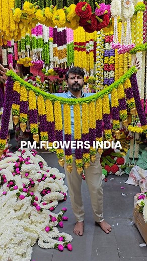 47K views · 3.6K reactions | New toran design cloth garland 4ft new design Made with high quality cloth Order now DM whatsapp number only +91 9148644545 . . . . . #makeinindia #usa #flowers #manufacturing #international #garland #cloth #pmflowers #toran #decoration #garlandforevents #flowers #krmarket | Pm Flowers | Facebook