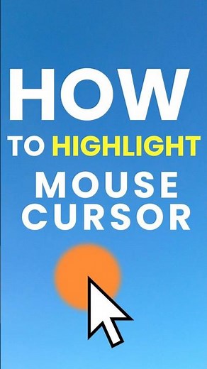 Highlight Mouse Pointer in Windows 10/11 #shorts