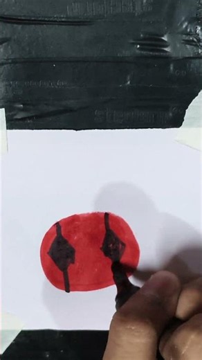 Easy Deadpool Drawing ❤️🖤 | Simple Deadpool Art Tutorial