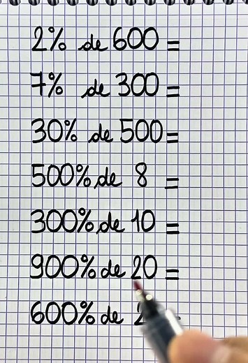 Astuce pour calculer les pourcentages rapidement