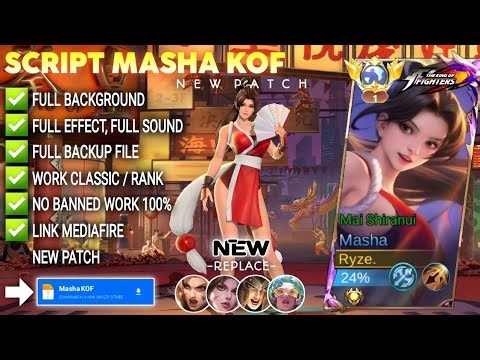 Script Skin Masha KOF - Mai Shiranui No Password | Full Effect & Voice | New Update