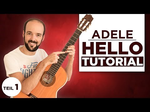 HELLO von ADELE - Gitarre lernen für Anfänger - Teil 1
