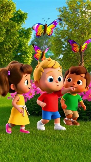 Happy Spring Song for Kids 🌸🦋 | Butterflies, Sunshine & Fun Outdoor Play