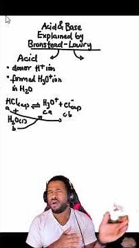 Acid and Base Explained By Bronsted-Lowry Theory #chemistry #organicchemistry