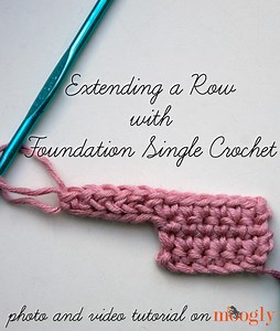 Extending a Row with Foundation Single Crochet