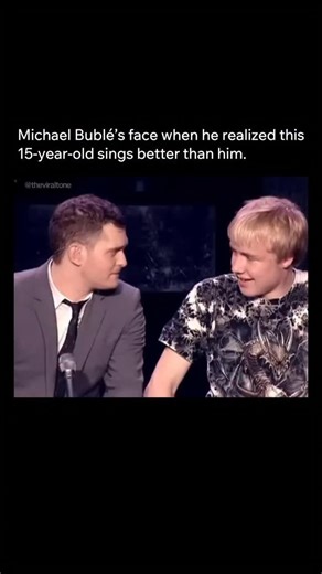 MUSICOBSIDION Songs | Music | Lyrics on Instagram: "Never underestimate a determined mom. In this viral moment, Michael Bublé pulls a 15-year-old fan named Sam on stage to sing “Feeling Good,” expecting a cute interaction. What he got was a vocal masterclass. The way Sam confidently belts out the iconic jazz standard left the entire arena in shock. This isn’t just a fan interaction; it’s the definition of hidden talent. Bublé’s genuine reaction—“Holy sh*tballs”—says it all. If you love wholesome