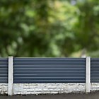 2ft High x 6ft Wide Composite uPVC Plastic Garden Fence Panel & Anti Theft Clips  | eBay UK