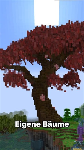 SO baust du EASY eigene Bäume in Minecraft #minecraft #minecraftbuilding #minecraftshorts
