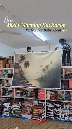 Jofy Ranjani | Madras Prop Store | New ✨ Misty Morning Backdrop Perfect for dreamy baby shoots 🤍✨ . Soft tones, peaceful vibes, and a magical morning feel — this backdrop... | Instagram
