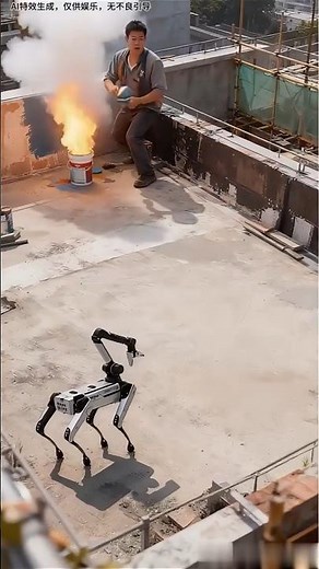 powerful sight of robots helping humans#humanity #humanityhelp