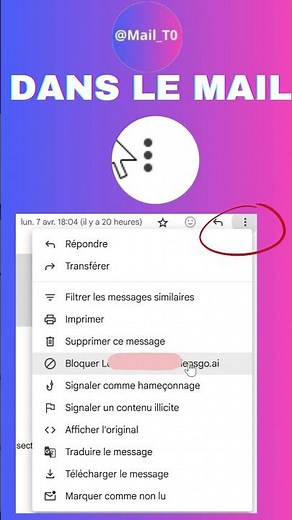Gmail : Bloquer une adresse mail