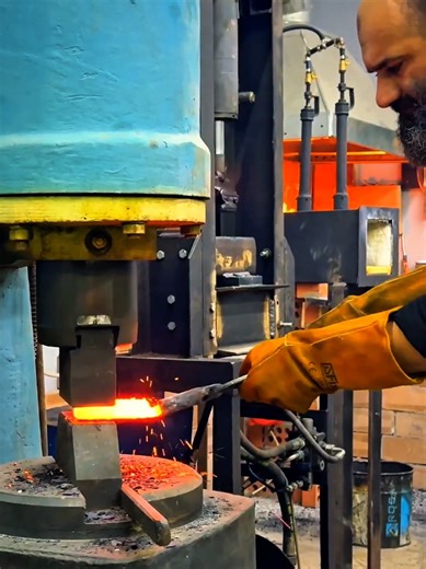 Ever wondered how canister Damascus is actually made? We start by welding a mixture of steel powder and metal scraps into a billet. Watch the full process: repeated forging, stretching the steel, and precision grinding to reveal the blade's profile. ​After a controlled heat treatment and final polish, the result is a one-of-a-kind custom knife. The reveal at the end shows why we trust the process! 🗡️✨ ​Call to Action: What do you think of this pattern? Let me know in the comments! 👇 ​🚀 Hashta